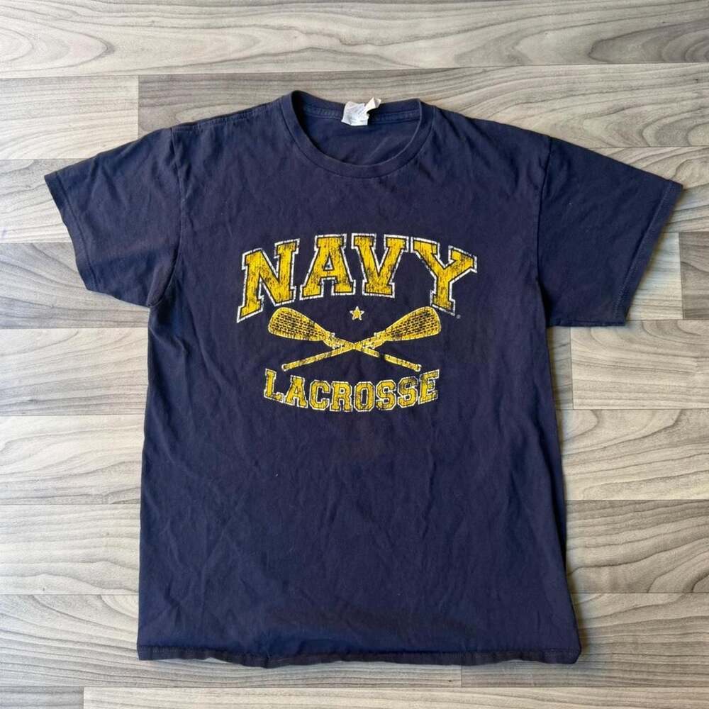 US Naval Academy Navy Lacrosse Y2K Sport T-Shirt